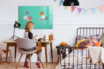 Magnetická kreslící tabule v tyrkysové barvě
