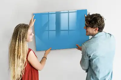 Popisovatelná magnetická tabule světle modrá