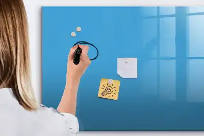 Popisovatelná magnetická tabule světle modrá