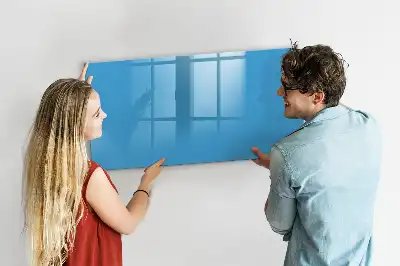 Popisovatelná magnetická tabule světle modrá