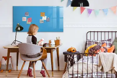 Popisovatelná magnetická tabule světle modrá