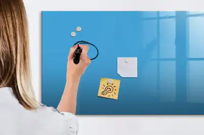 Popisovatelná magnetická tabule světle modrá