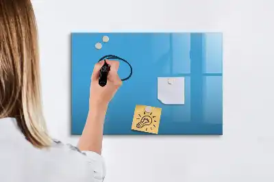 Popisovatelná magnetická tabule světle modrá