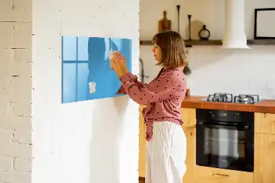 Popisovatelná magnetická tabule světle modrá