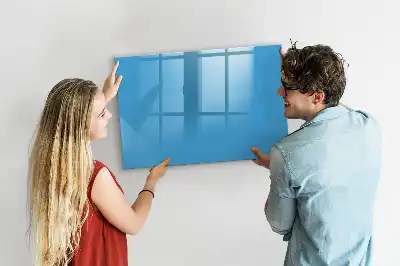Popisovatelná magnetická tabule světle modrá