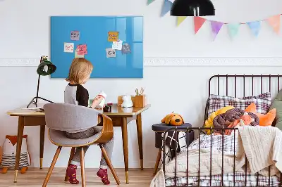 Popisovatelná magnetická tabule světle modrá