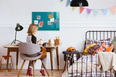 Magnetická kreslící tabule v mořské barvě