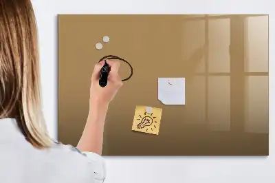Popisovatelná magnetická tabule v tmavě béžové barvě