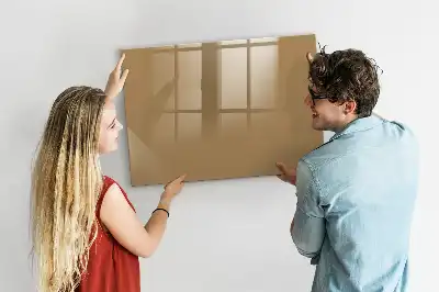 Popisovatelná magnetická tabule v tmavě béžové barvě