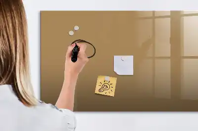 Popisovatelná magnetická tabule v tmavě béžové barvě