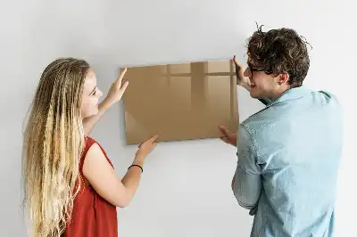 Popisovatelná magnetická tabule v tmavě béžové barvě