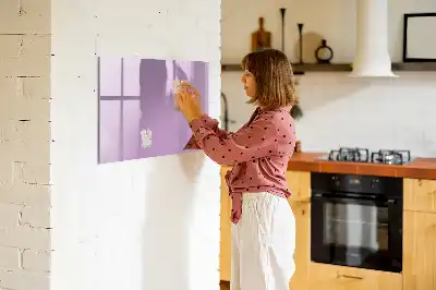 Magnetická kreslící tabule v liliové barvě