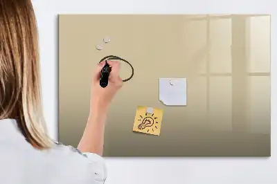 Magnetická kreslící tabule v béžové barvě