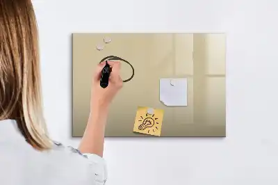 Magnetická kreslící tabule v béžové barvě