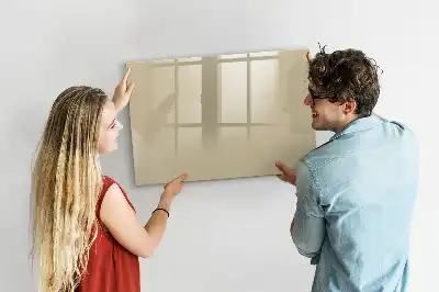 Magnetická kreslící tabule v béžové barvě