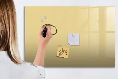 Popisovatelná magnetická tabule v krémové barvě