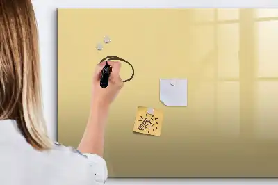 Popisovatelná magnetická tabule v krémové barvě