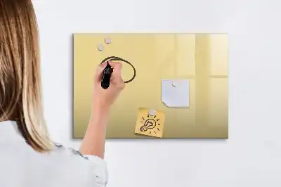 Popisovatelná magnetická tabule v krémové barvě
