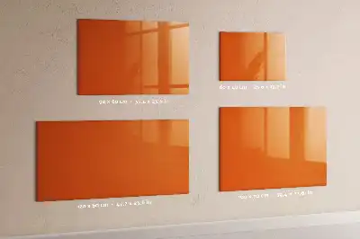 Popisovatelná magnetická tabule v oranžové barvě