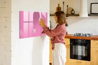 Magnetická kreslící tabule v růžové barvě