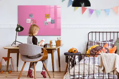 Magnetická kreslící tabule v růžové barvě