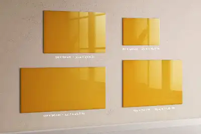 Magnetická kreslící tabule v zlatožluté barvě