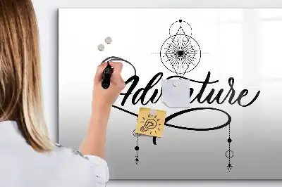 Popisovatelná magnetická tabule s motivem dobrodružství
