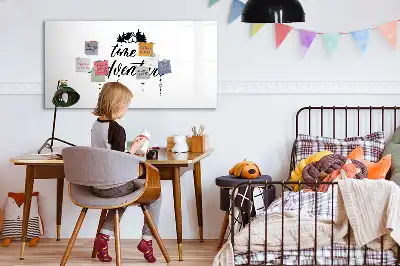 Magnetická kreslící tabule v designu Čas na dobrodružství
