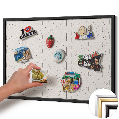 Tabule na magnety z ledničky Pravidelný lineární vzor