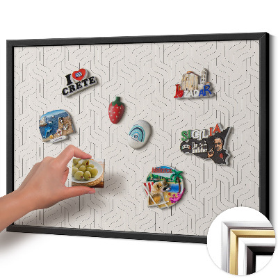Tabule na magnety z ledničky Pravidelný lineární vzor