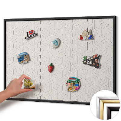 Tabule na magnety z ledničky Pravidelný lineární vzor
