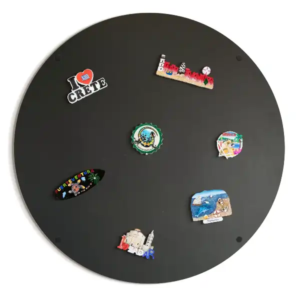 Magnetická tabule kulatá v černé barvě