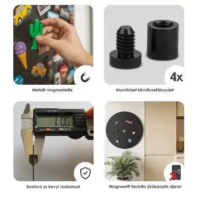 Magnetická tabule kulatá v černé barvě