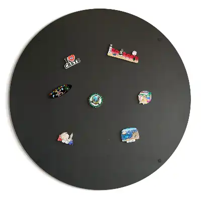 Magnetická tabule kulatá v černé barvě