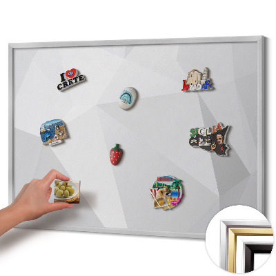 Kovová tabule na magnety Geometrické 3D pozadí