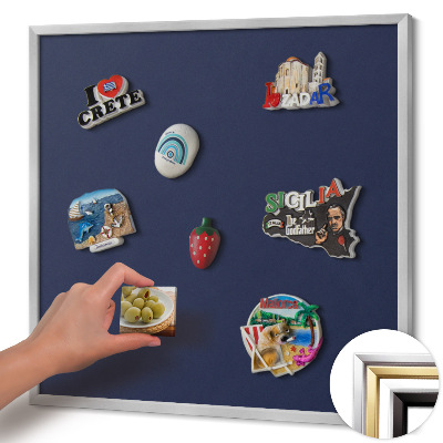 Tabule na magnety v rámu Tmavě modrá barva