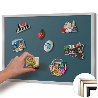 Nástěnka na magnety Tmavě modrá barva