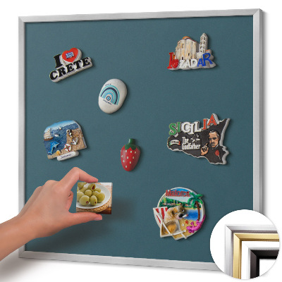 Nástěnka na magnety Tmavě modrá barva