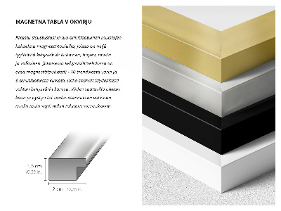 Nástěnka na magnety Tmavě modrá barva