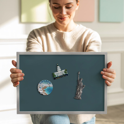 Nástěnka na magnety Tmavě modrá barva