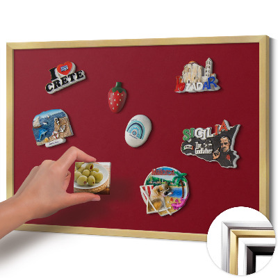 Tabule na magnety na zeď Barva vínová