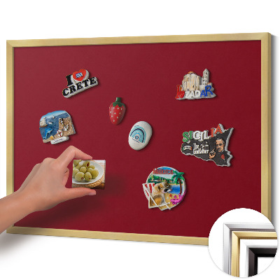 Tabule na magnety na zeď Barva vínová