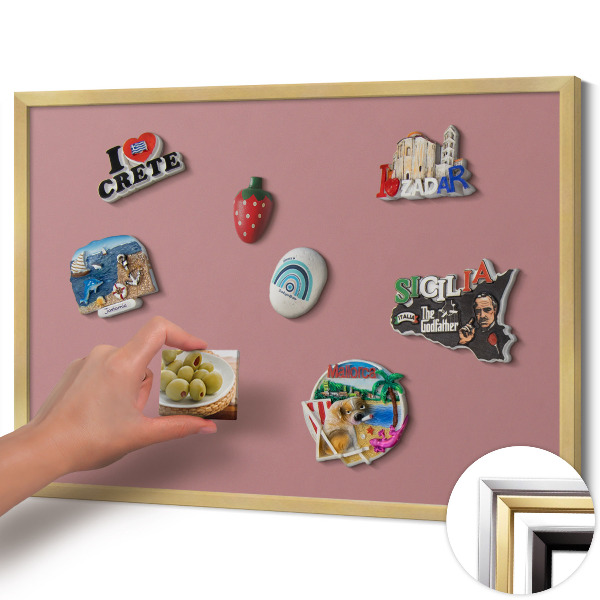 Tabule na magnety Barva pastelově růžová