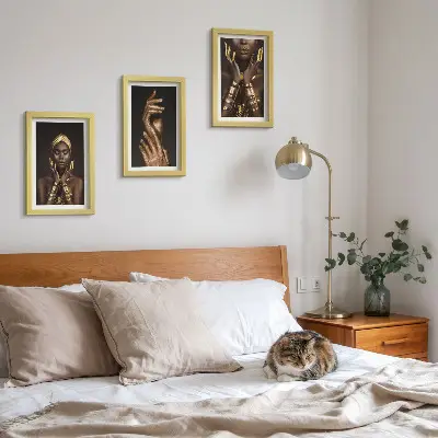 Sada obrazů na zeď elegantní portréty africké ženy