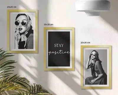Sada obrazů na zeď stylové portréty žen ve slunečních brýlích