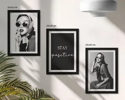 Sada obrazů na zeď stylové portréty žen ve slunečních brýlích