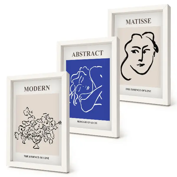 Sada obrazů na zeď v moderním a abstraktním stylu Henriho Matisse