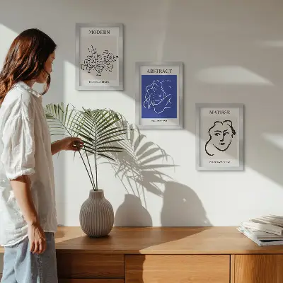 Sada obrazů na zeď v moderním a abstraktním stylu Henriho Matisse