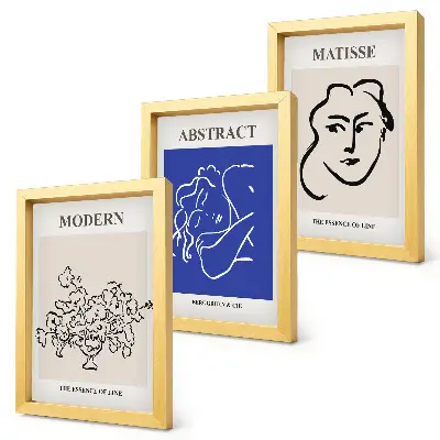 Sada obrazů na zeď v moderním a abstraktním stylu Henriho Matisse
