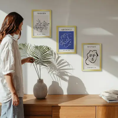 Sada obrazů na zeď v moderním a abstraktním stylu Henriho Matisse